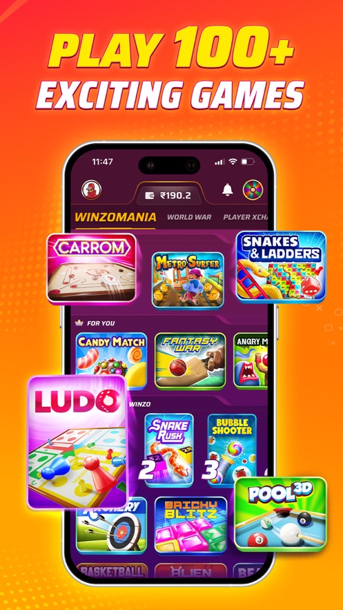 WinZO: Ludo, Card, Money Games